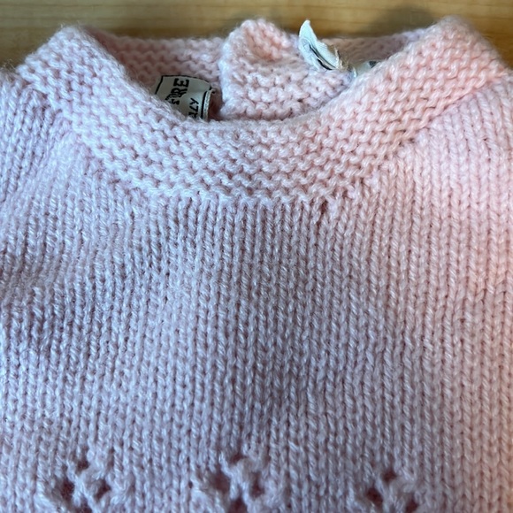 Joseph Magnin Made in Italy Baby girl pink knit set top and bottom - Picture 9 of 17